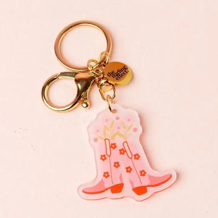 Acrylic Keychain-Cowgirl Boot