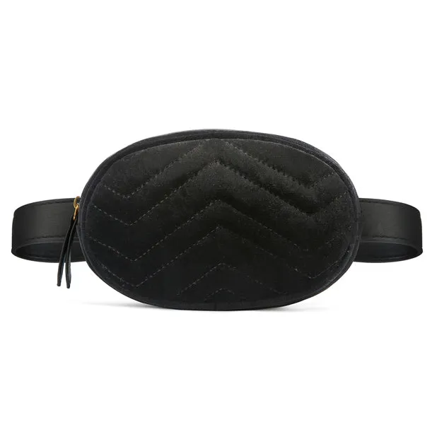 Amadeo Velvet - Quilted Belt Bag