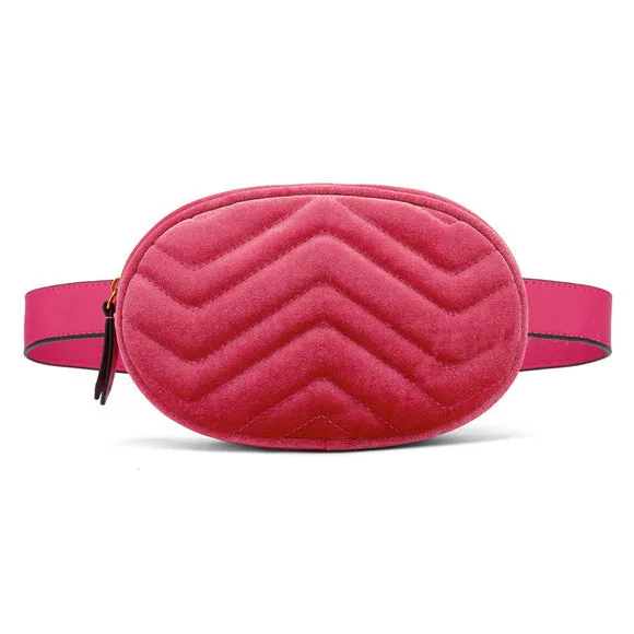 Amadeo Velvet - Quilted Belt Bag