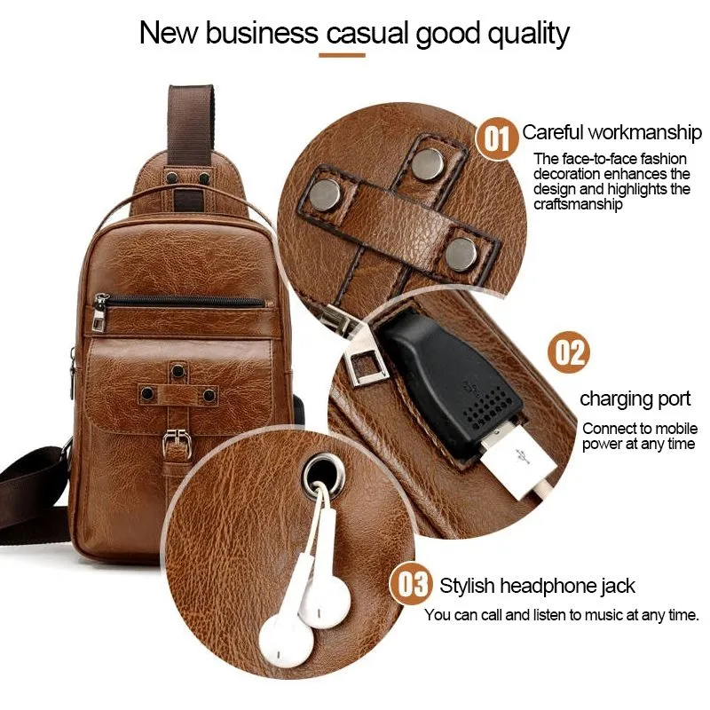 Backpack Waist Shoulder bag compatible with Ebook, Tablet and for E&L 6P (2019) - Black