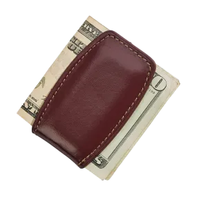 Brown Leather Money Clip