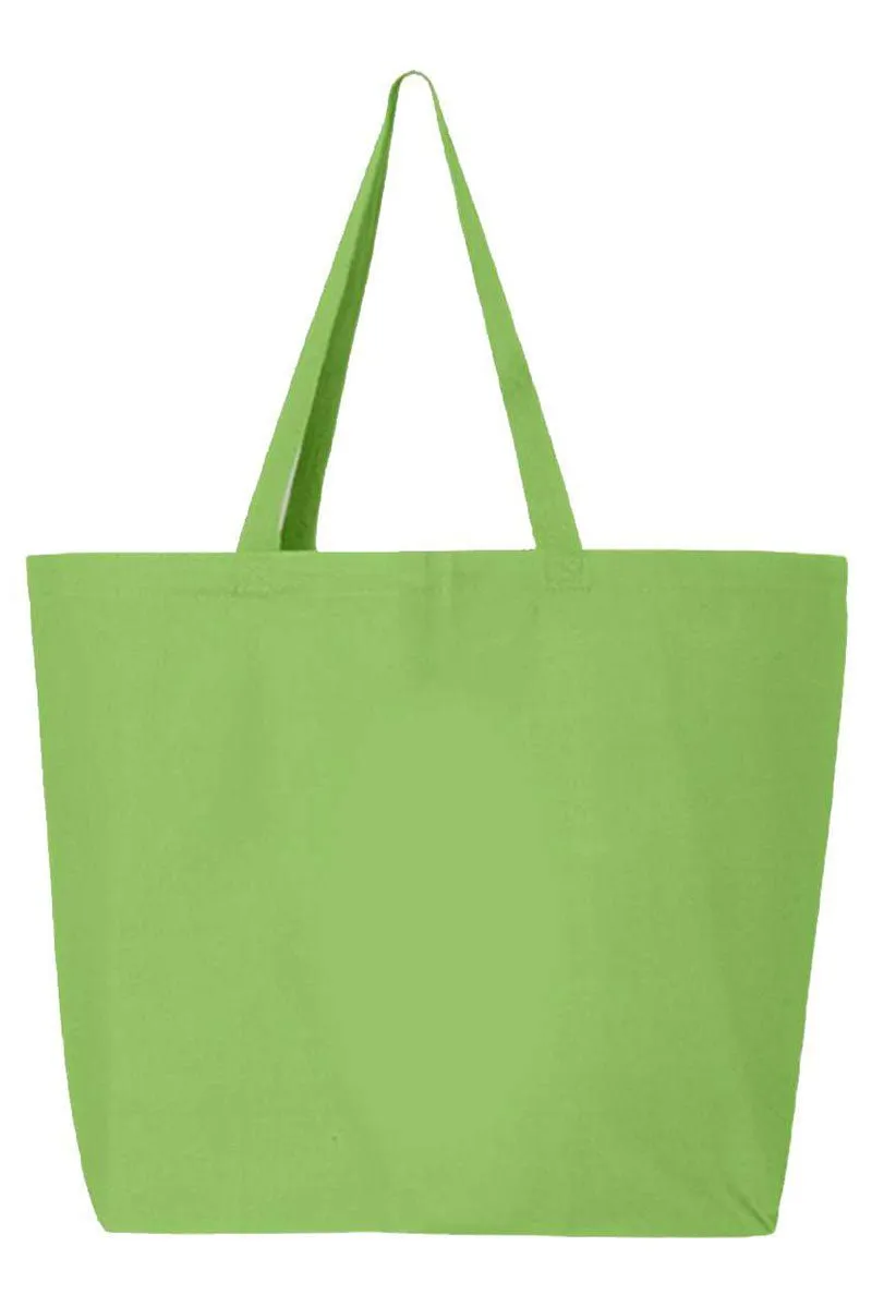Bunny Girl Happy Easter Canvas Jumbo Tote