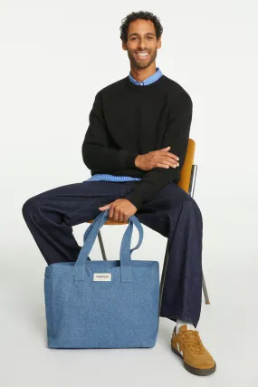 Célestins the 24-hour bag - Upcycled Stone Washed Denim