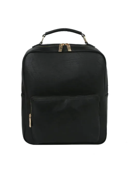 Faux Leather Convertible Backpack - FINAL SALE