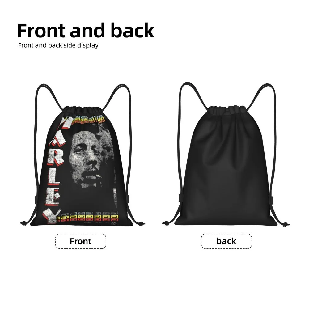 Find 1995 Bob  Marley Music Inc Bob Smoking Spliff Double Sided Marley Vintage Drawstring Bags