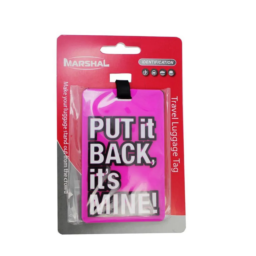 Funny Quote Soft Luggage Tag VS SKT 004
