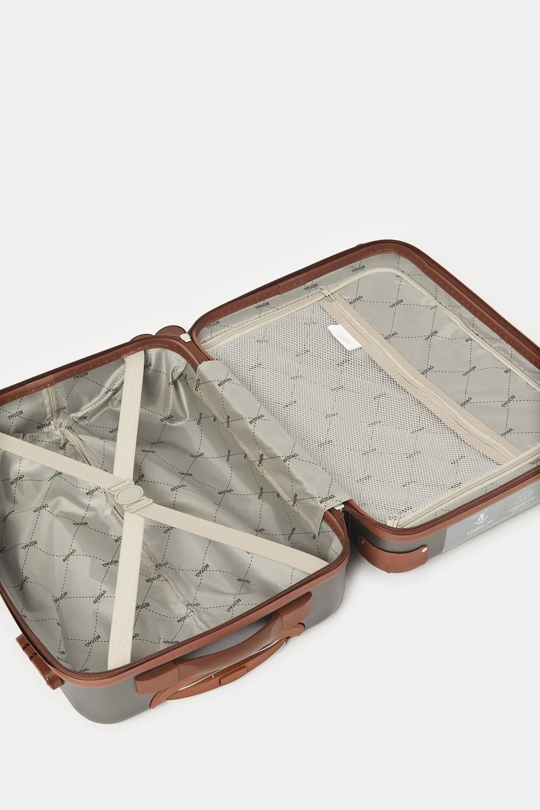 Grey Embellished Trolley Luggage (20 Inch)