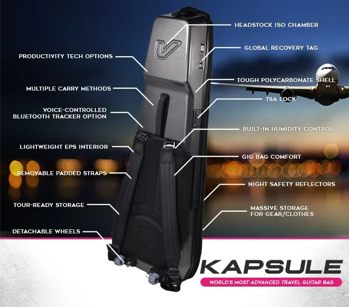 Gruv Kapsule - World Most Advanced Electric Guitar Bag