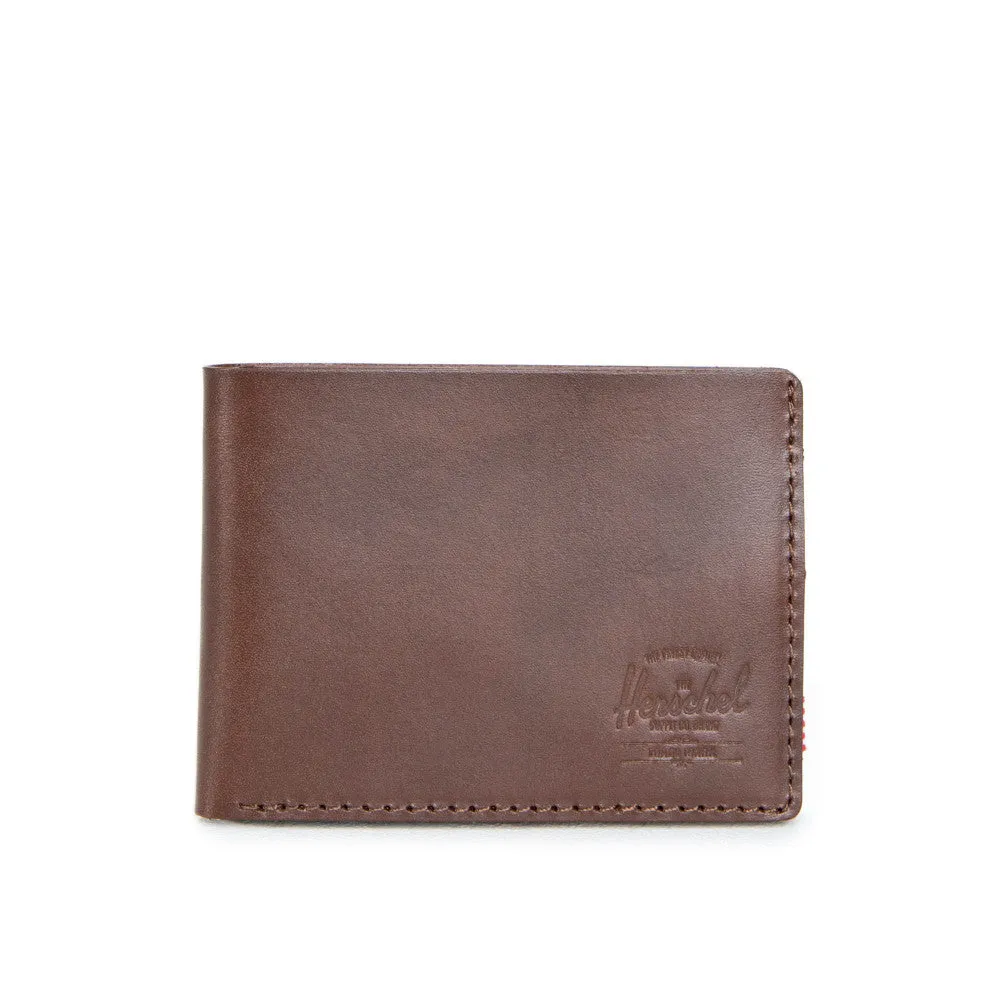 Herschel Supply Miles Wallet - Premium Leather Saddle Brown
