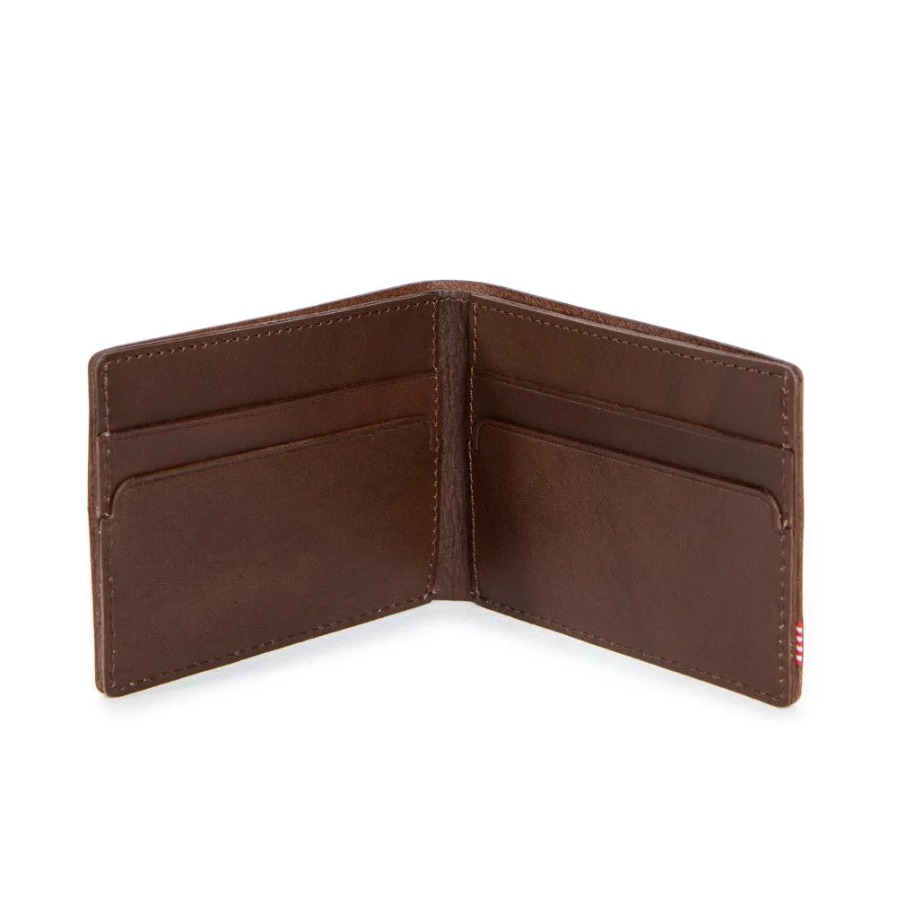 Herschel Supply Miles Wallet - Premium Leather Saddle Brown