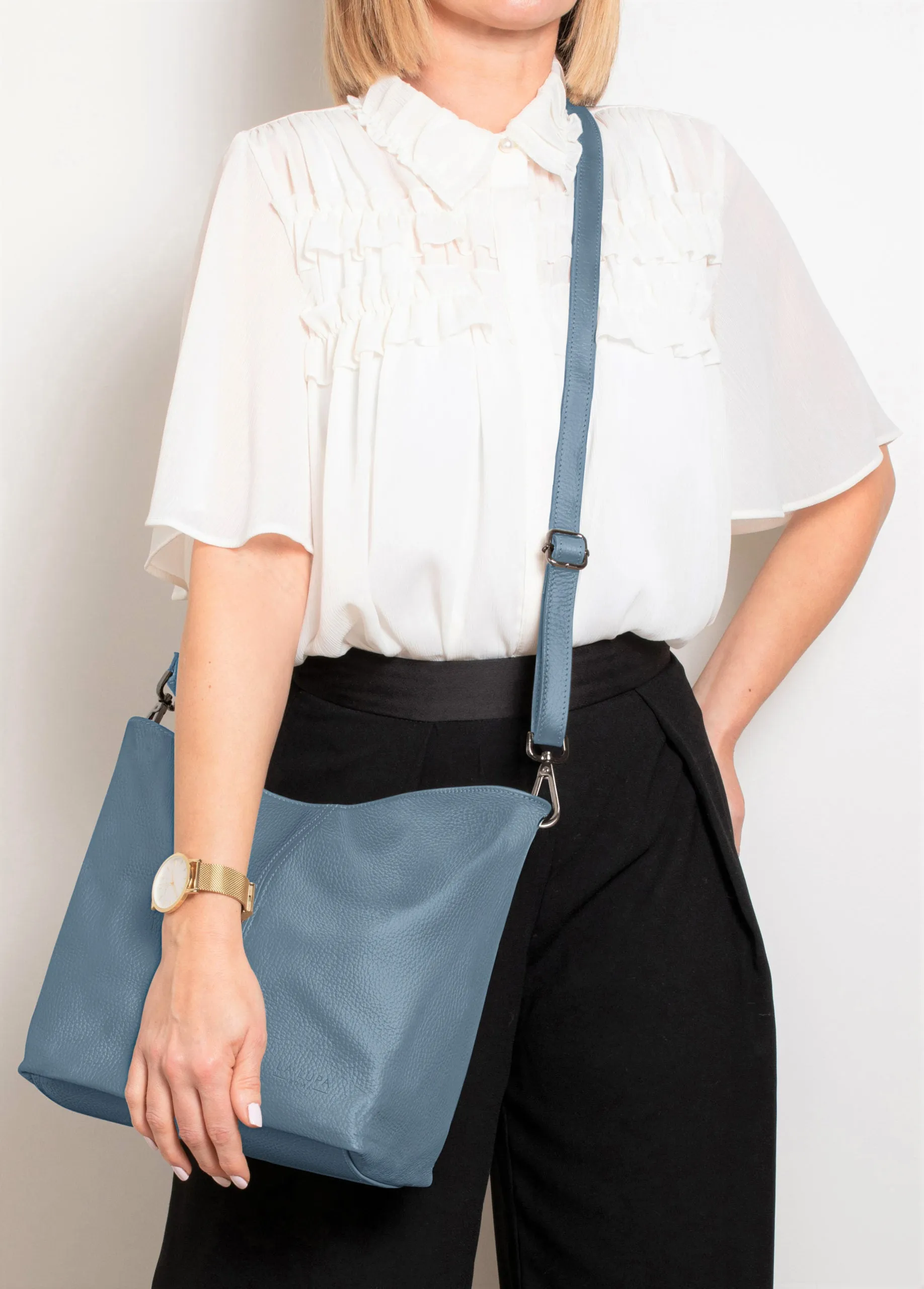 Lola Crossbody Dusky Blue