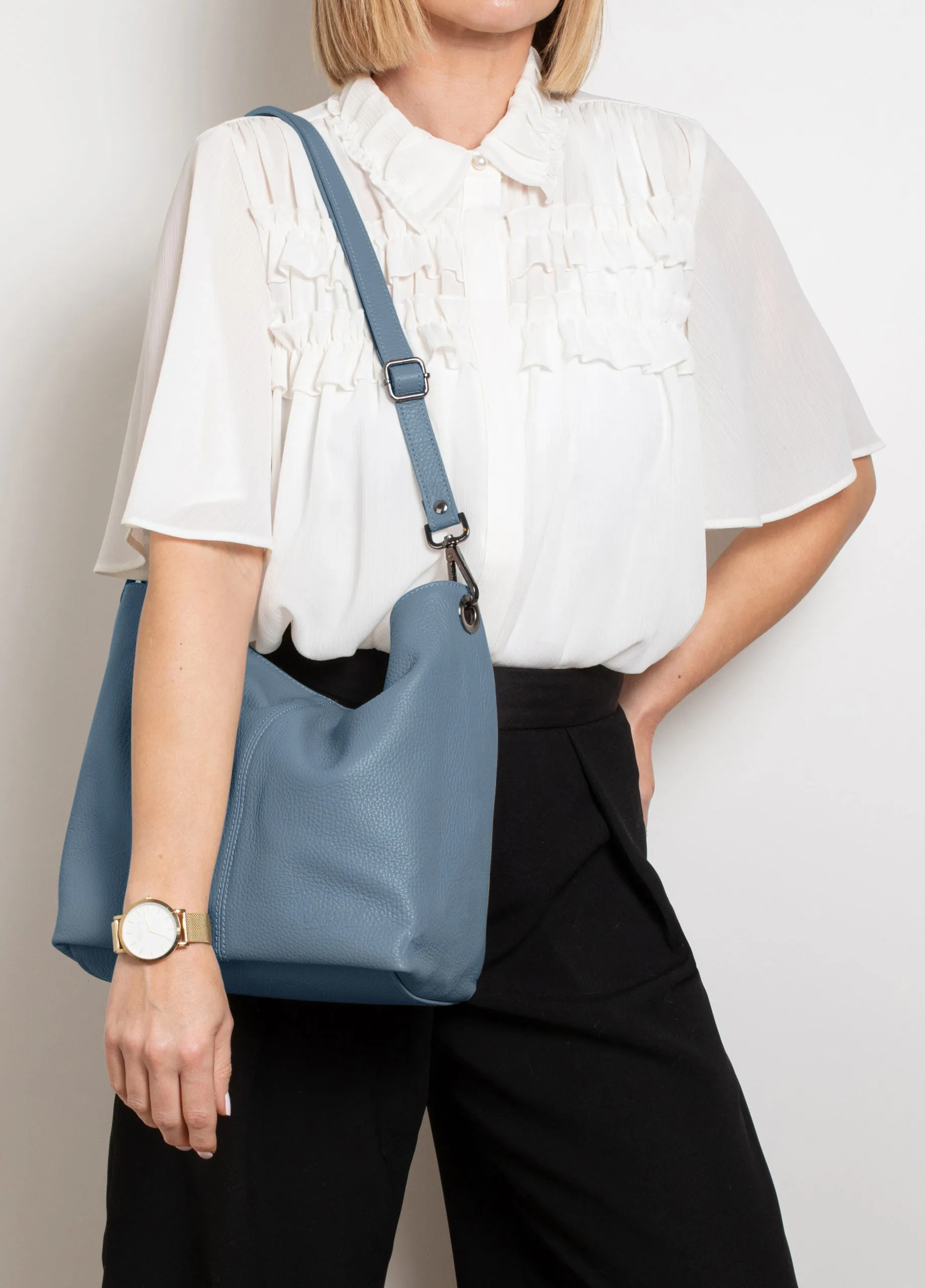 Lola Crossbody Dusky Blue