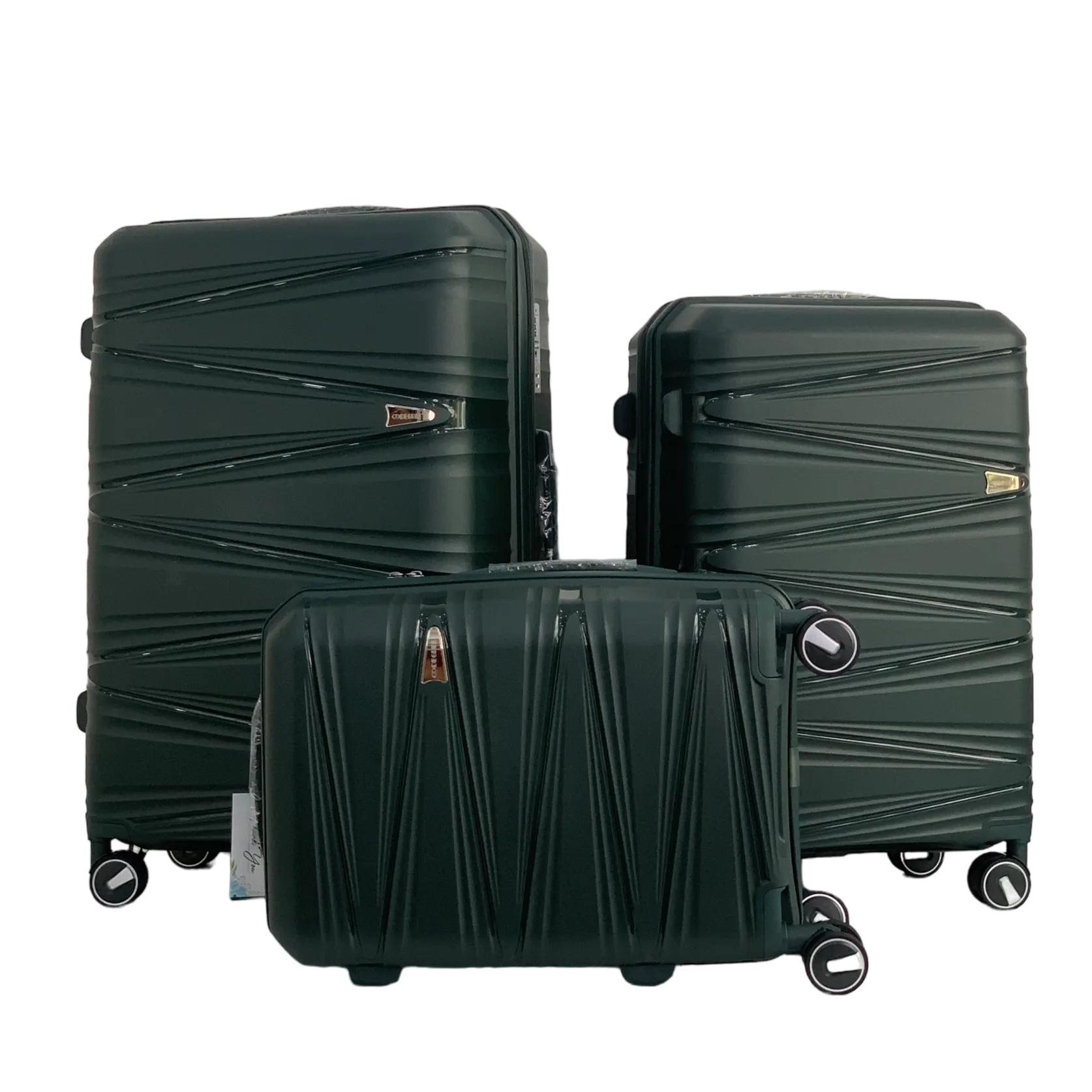 Luggage Sets Spinner Wheel Suitcase TSA Lock Suit Case- DEGREE VL012 Dark Green