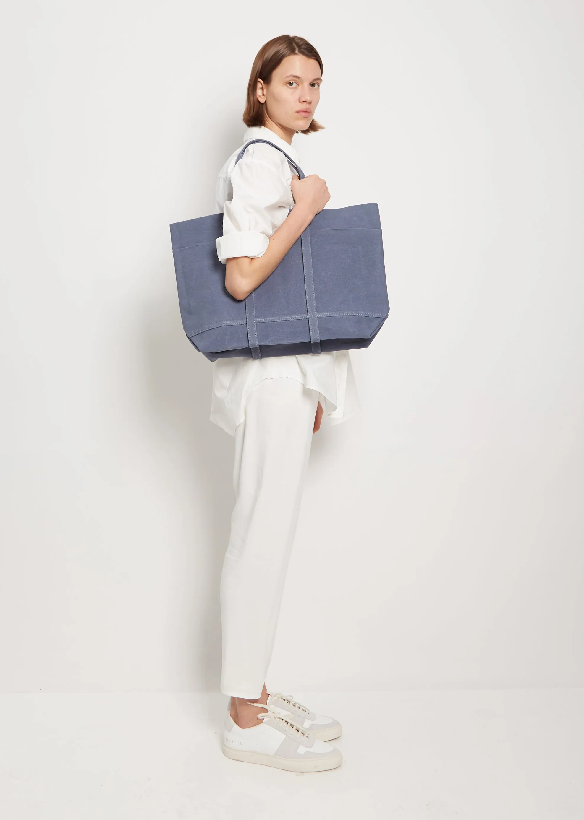 Medium Light Ounce Canvas Tote — Grey