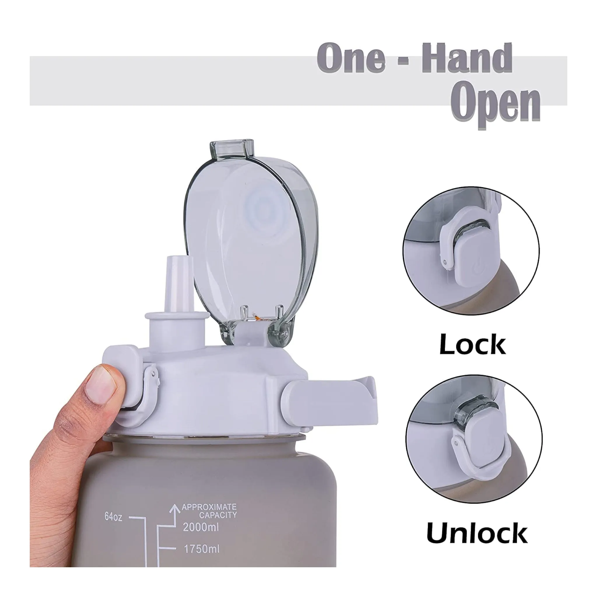 Motivatonal Sports Water Bottle 3pc Set