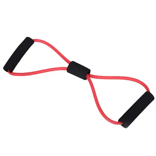 New 8 Shaped Resistance Bands Fitness Elastic Rubber Loops Latex Pull Rope Sports Rubber Expander Band Yoga Pilates Fitness Belt