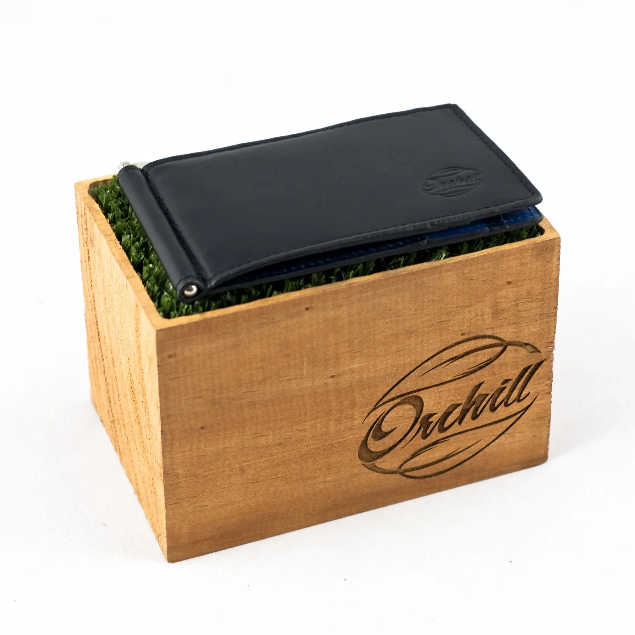 Orchill Captain Italian Wallet-- Black/Blue