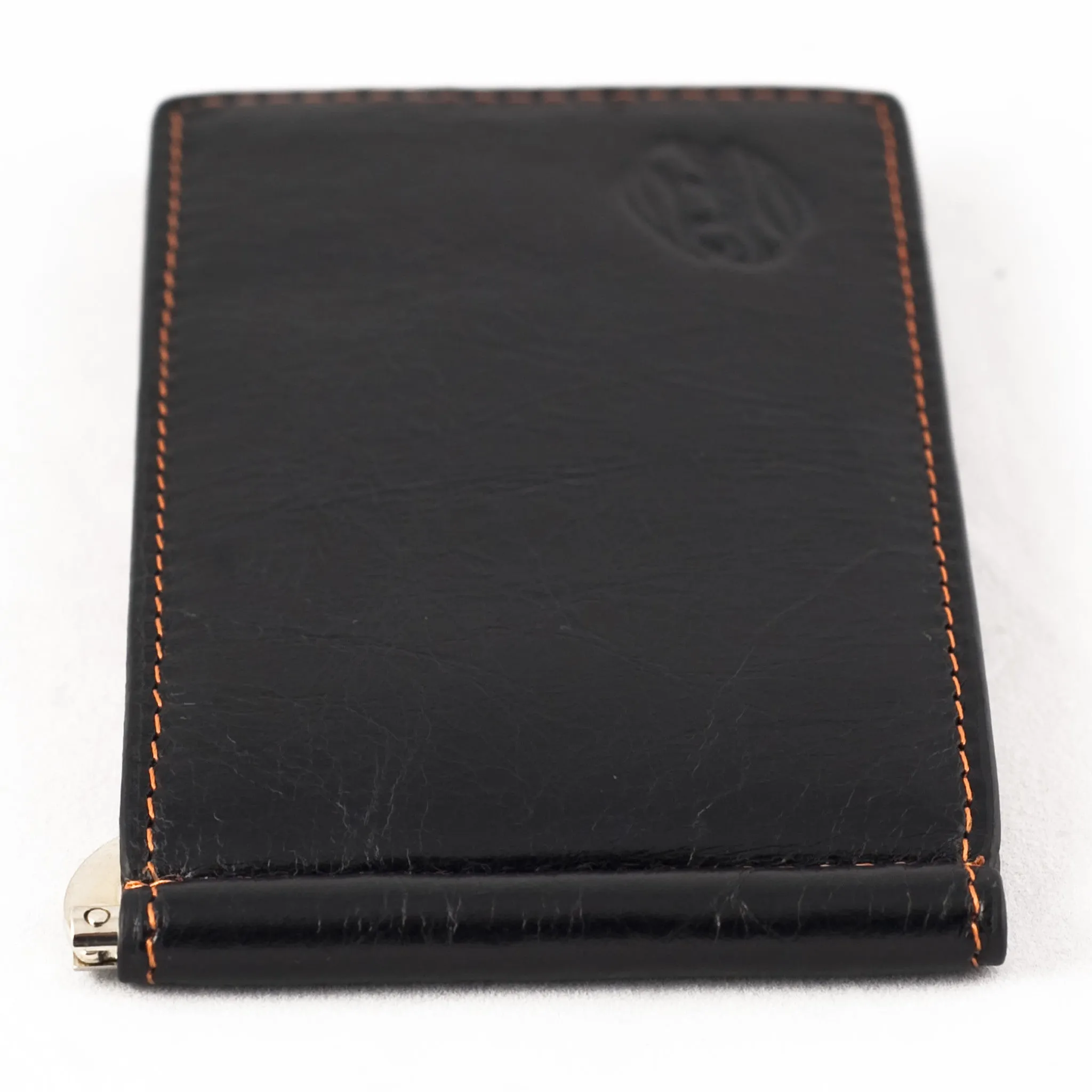 Orchill Captain Italian Wallet-- Black/Orange