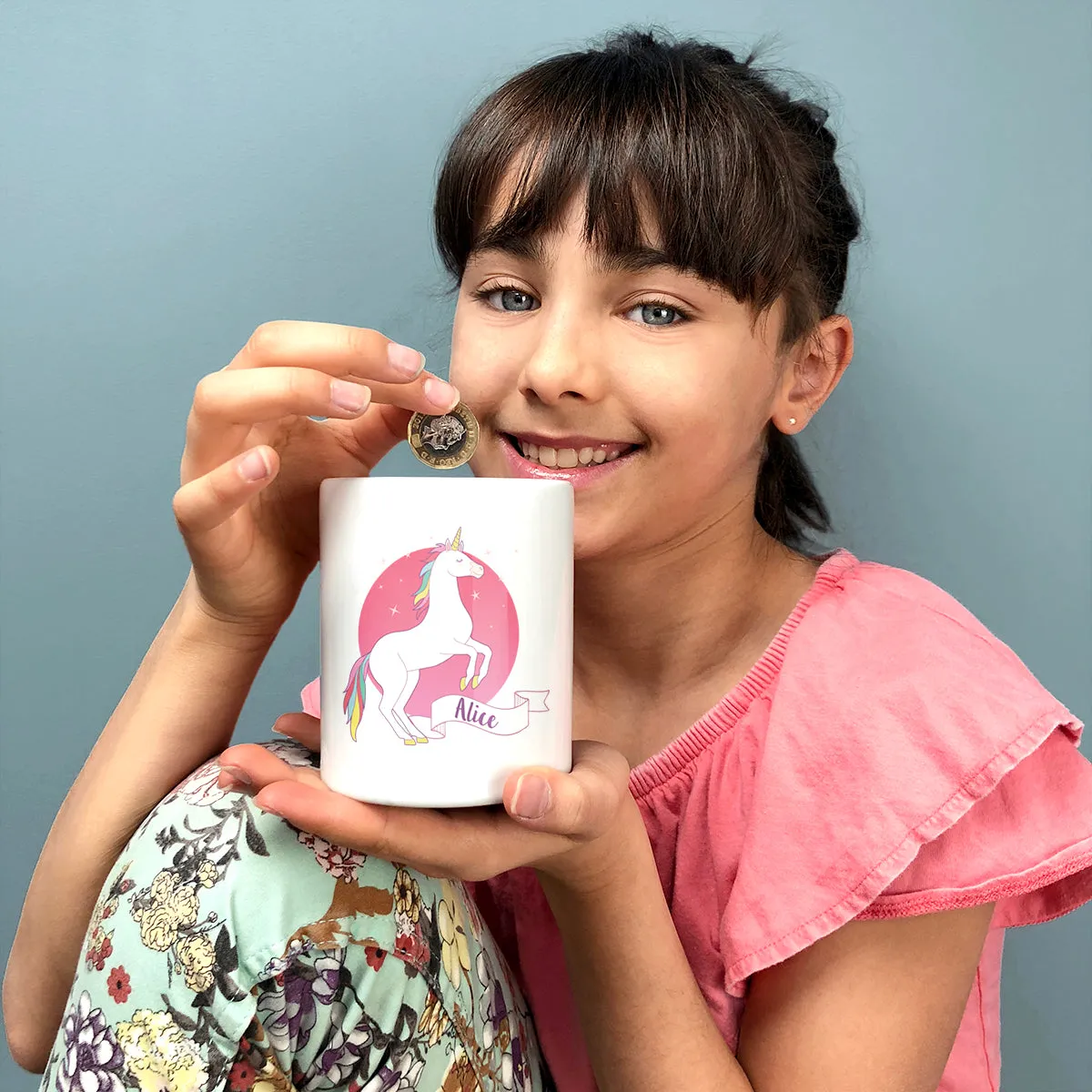 Personalised Unicorn Money Box