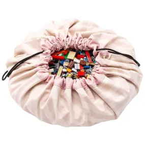 Play and Go Toy Bag - Pink Stripes
