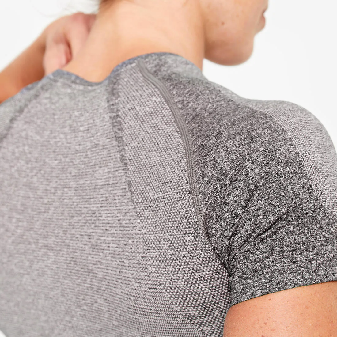 Seamless Cropped Fitness T-shirt - Short-Sleeved
