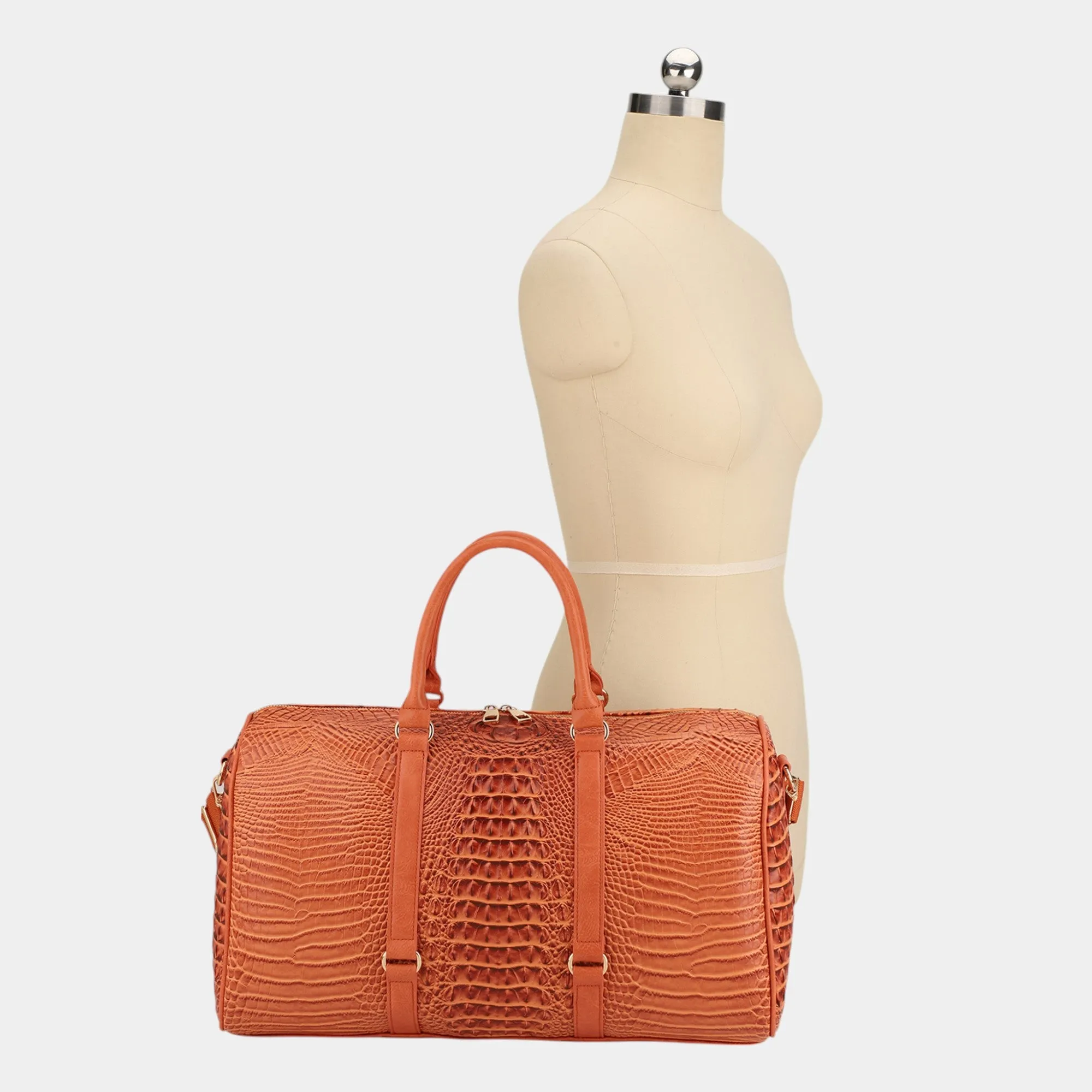 Sienna Exclusive Croc-Print Duffle Bag