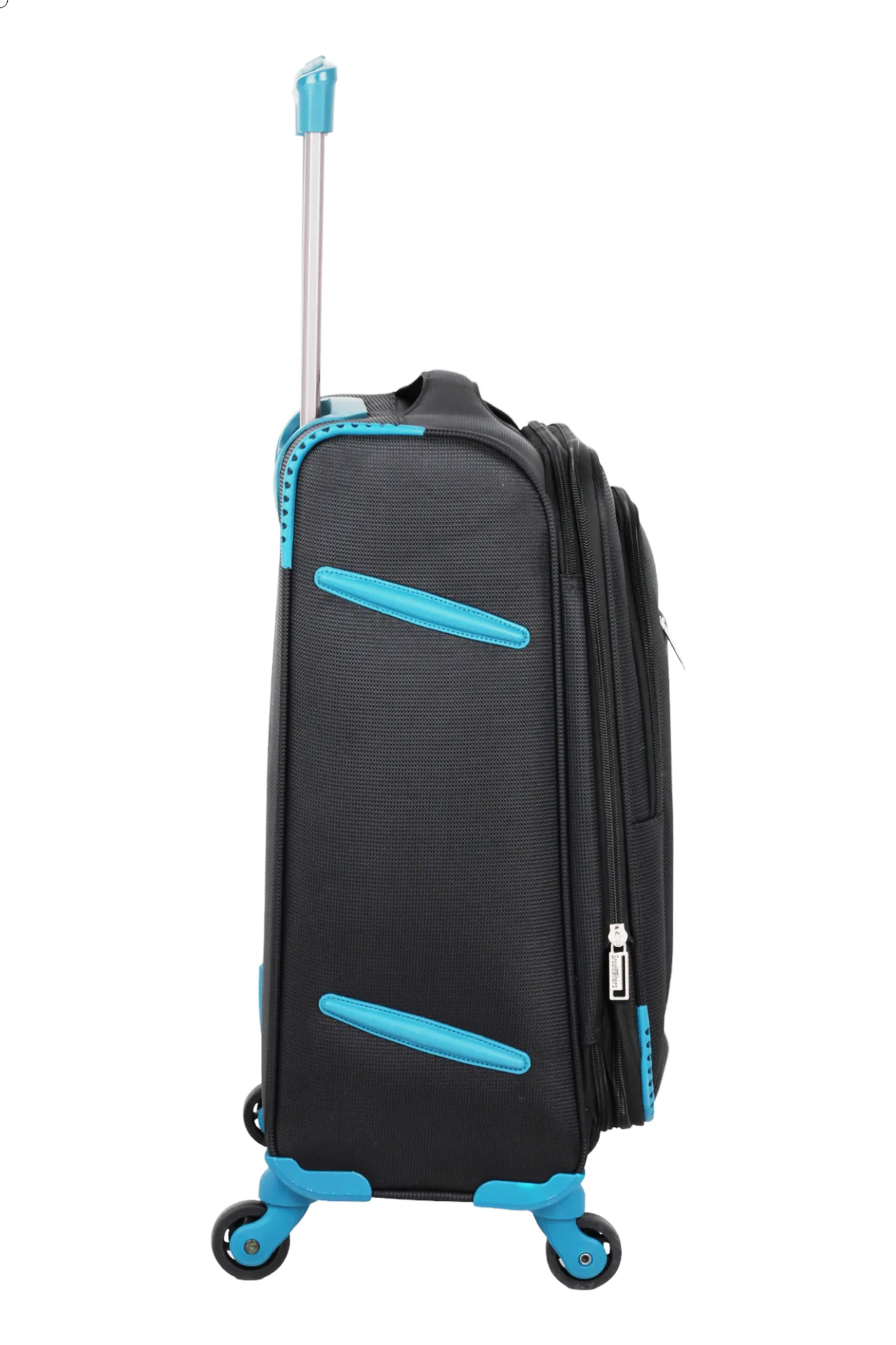 Soft luggage strolley suitcase 38319