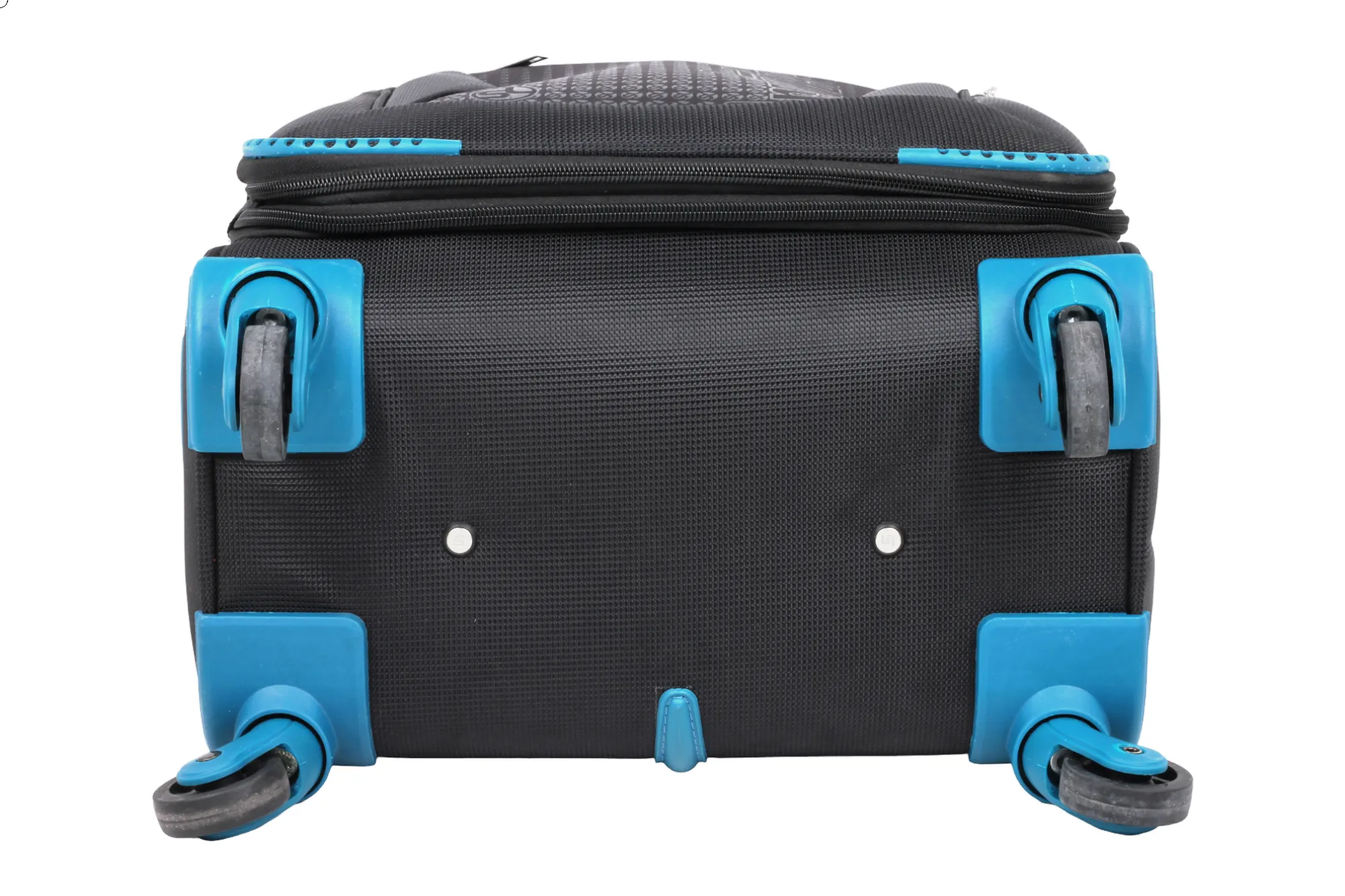 Soft luggage strolley suitcase 38319