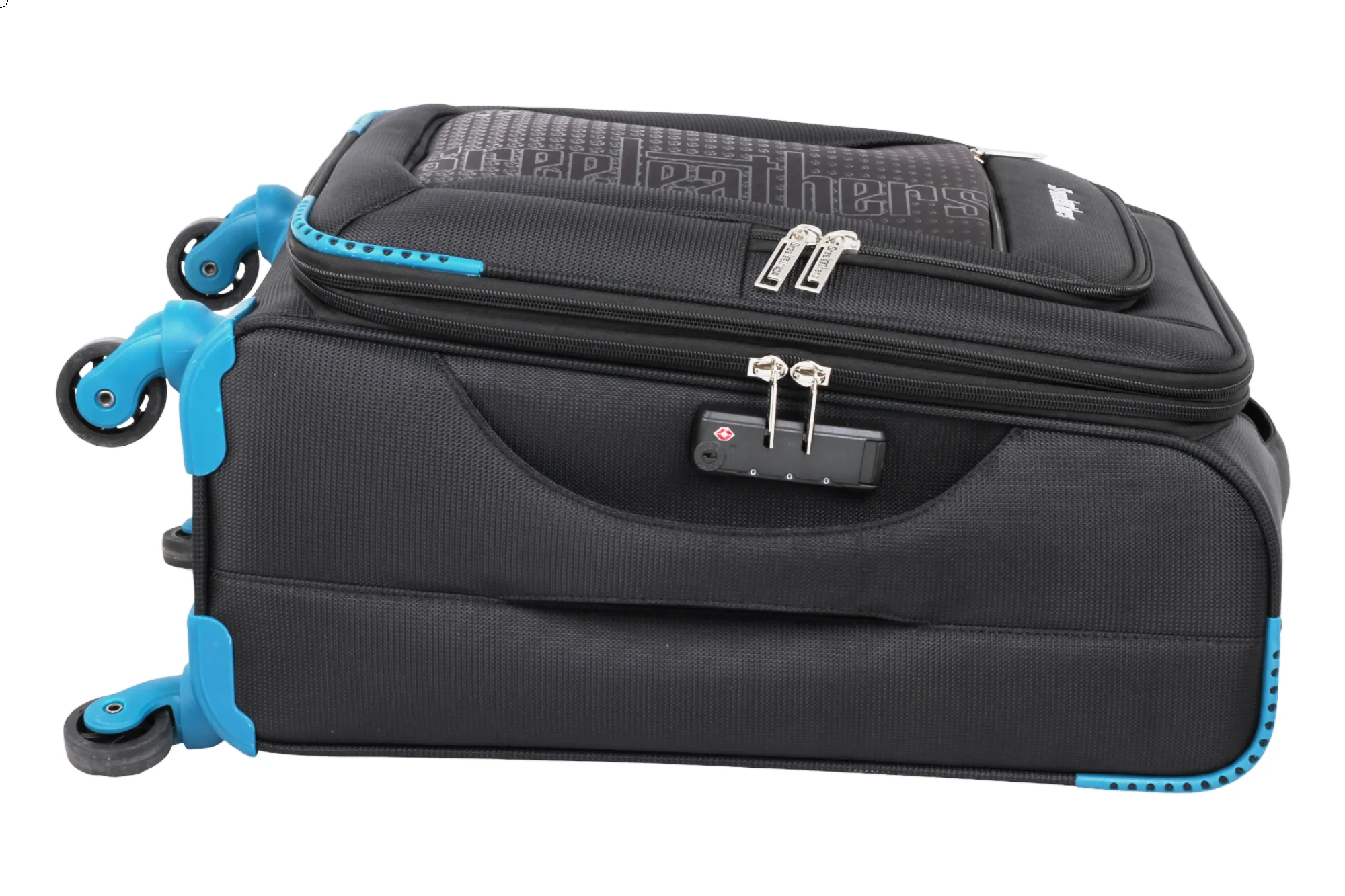 Soft luggage strolley suitcase 38319