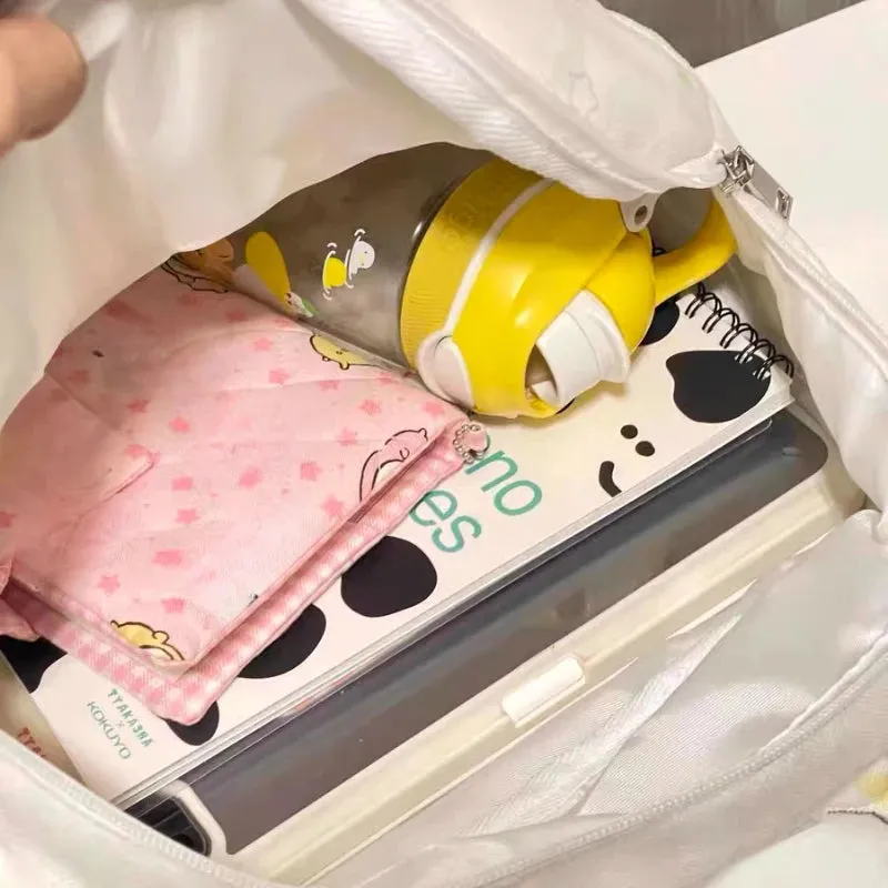 Uakiss Cartoon Kawaii Cute Dog Print Backpack Casual Sweet Y2k Aesthetic Backpacks Japanese Fashion Women Preppy Schoolbags Trendy