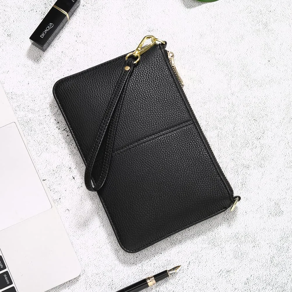 Women's Wallet Large Capacity Vacatime RFID Blocking Leather Wallets
